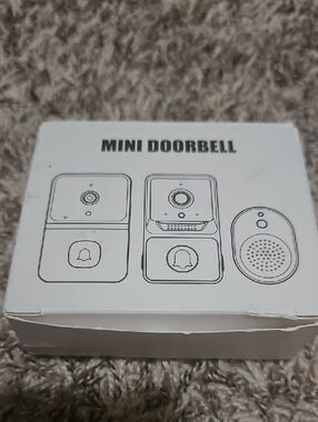 Mini Doorbell Wireless Chime - White Box